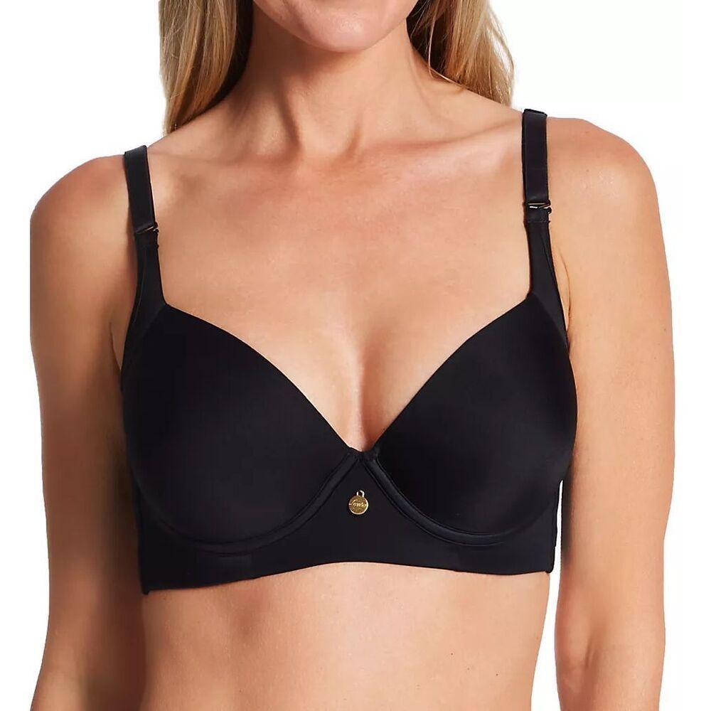 Leonisa NWT High Profile Back Smoothing Bra with Soft Full Coverage Cups Black 3